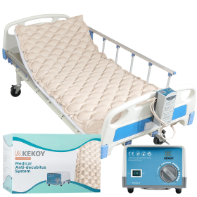 KEKOY Alternating Pressure Mattress with Quiet Electric Pump, Air Mattress for Bed Sore & Ulcer Prevention, Air Pad for Hospital Bed and Home Use