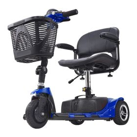 VEVOR 3-Wheel Folding Mobility Scooter for Seniors 12 Mile Range 265LBS Capacity