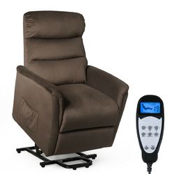 Power Lift Recliner Massage Chair with Warm Fabric