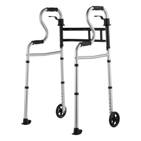 VEVOR Folding Walker Stand-Assist Folding Walkers with Adjustable Height & Width