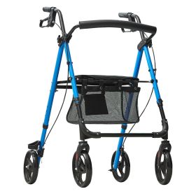 VEVOR Rollator Walker for Seniors and Adult, Lightweight Aluminum Foldable Rolling Walker with Adjustable Seat and Handle