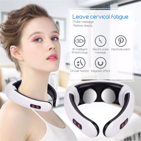 Neck Massage Electric Massager Pulse Back Cervical Vertebra Instrument Treatment