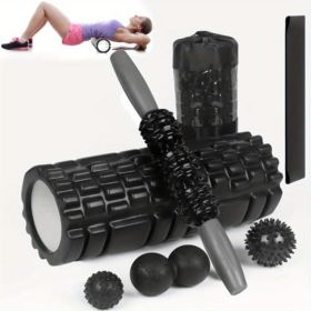 Foam Rollers for Muscle Massage, 7 in 1 Body Foam Roller Set Leg Roller for Muscles Deep Tissue Stretching Equimpent