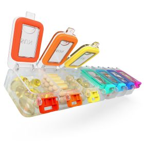 Weekly Medicine Pill Organizer Waterproof 7 Day Large Pill Box Daily Pill Case Waterproof