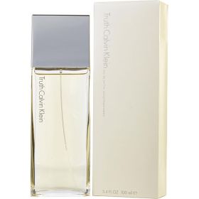 TRUTH by Calvin Klein (Scent: Lemon, Bergamot, Clover, Bamboo, Patchouli, Vetiver, Blackberry, Mimosa, Silkwood Blossom, Lily, Peony, Sandalwood, Vanilla, Amber, Musk, Option: WOMEN, size: 3.4 OZ)