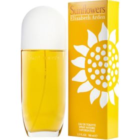 SUNFLOWERS by Elizabeth Arden (Scent: Bergamot, Peach, Lemon, Mandarin Orange, Melon, Brazilian Rosewood, Orange Blossom, Rose, Jasmine, Orris Root, Osmanthus, Cyclamen, Cedar, Oakmoss, Musk, Amber, Sandalwood, Option: WOMEN, size: 3.3 OZ)