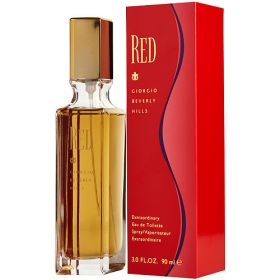 RED by Giorgio Beverly Hills (Scent: Bergamot, Osmanthus, Ylang Ylang, Orange Blossom, Peach, Option: WOMEN, size: 3 OZ)