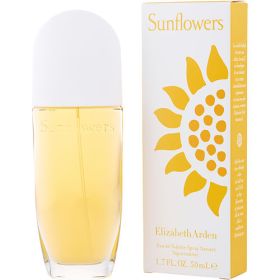 SUNFLOWERS by Elizabeth Arden (Scent: Bergamot, Peach, Lemon, Mandarin Orange, Melon, Brazilian Rosewood, Orange Blossom, Rose, Jasmine, Orris Root, Osmanthus, Cyclamen, Cedar, Oakmoss, Musk, Amber, Sandalwood, Option: WOMEN, size: 1.7 OZ)