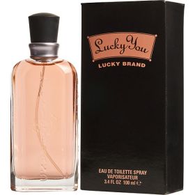 LUCKY YOU by Lucky Brand (Scent: Grapefruit, Green leaves, Water hyacinth, Star jasmine, Peony, Option: WOMEN, size: 3.4 OZ)