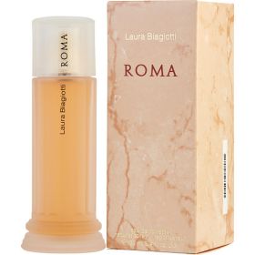 ROMA by Laura Biagiotti (Scent: Hyacinth, Mint, Pink Grapefruit, Sicilian Bergamot, Black Currant, Rose, Lily of the Valley, Jasmine, Carnation, Civet, Musk, Myrrh, Oakmoss, Singapore Patchouli, Sandalwood, Vanilla, Amber, Option: WOMEN, size: 3.4 OZ)