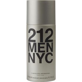 212 by Carolina Herrera (Scent: Mandarin, Grapefruit, Iron Woods, Sandalwood, Option: MEN, size: 5 OZ)