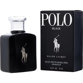 POLO BLACK by Ralph Lauren (Scent: Sage, Mango, Wormwood, Lemon, Patchouli, Tonka Bean, Tangerine, Sandalwood, Option: MEN, size: 2.5 OZ)