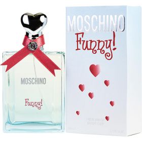 MOSCHINO FUNNY! by Moschino (Scent: Bitter Orange, Red Currant, Pink Pepper, Jasmine, Green Tea, Violet, Peony, Musk, Cedar, Oakmoss, Amber, Option: WOMEN, size: 3.4 OZ)