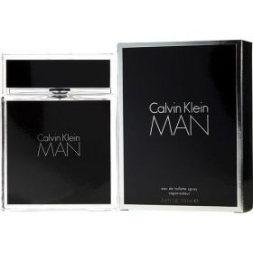 CALVIN KLEIN MAN by Calvin Klein (Scent: Bergamot, Violet Leaf, Mandarin Orange, Rosemary, Incense, Bay Leaf, Mint, Nutmeg, Guaiac Wood, Musk, Amber, Sandalwood, Cypress, Option: MEN, size: 3.4 OZ)