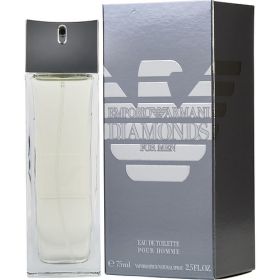 EMPORIO ARMANI DIAMONDS by Giorgio Armani (Scent: Guaiac Wood, Bergamot, Sichuan Pepper, Cedar, Vetiver, Amber, Cacao, Option: MEN, size: 2.5 OZ)