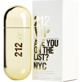 212 VIP by Carolina Herrera (Scent: vanilla, rum, passion fruit, gardenia, tonka bean, musk, Option: WOMEN, size: 2.7 OZ)