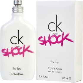 CK ONE SHOCK by Calvin Klein (Scent: Passion Flower, Poppy, Dark Cocoa, Amber And Patchouli., Option: WOMEN, size: 3.4 OZ)