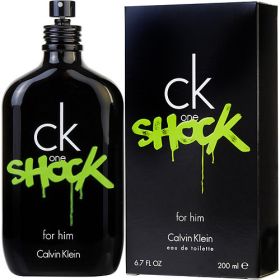 CK ONE SHOCK by Calvin Klein (Scent: Lavender, Clementine, Cucumber, Osmanthus, Cardamom, Option: MEN, size: 6.7 OZ)