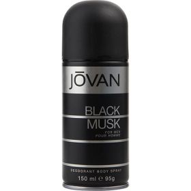 JOVAN BLACK MUSK by Jovan (Scent: musk, Option: MEN, size: 5 OZ)