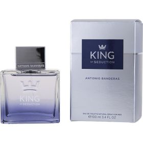 KING OF SEDUCTION by Antonio Banderas (Scent: Pineapple, Grapefruit, Green Apple, Sea Notes, Jasmine, Option: MEN, size: 3.4 OZ)