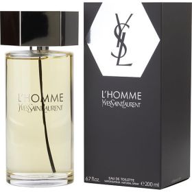 L'HOMME YVES SAINT LAURENT by Yves Saint Laurent (Scent: cedar, tahitian vetiver, tonka bean, white pepper, basil, Option: MEN, size: 6.7 OZ)