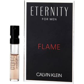 ETERNITY FLAME by Calvin Klein (Scent: Pineapple, Rosemary, Labdanum, Amber, Leather, Option: MEN, size: 0.04 OZ)